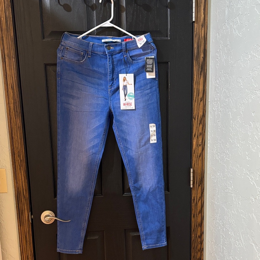 Celebrity Pink Women's Skinny Jeans in Blue